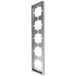 Рамка 5-мест. горизонт. ZIMA сер. матов. LEZARD 704-7400-150