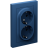 Розетка 2-м. AtlasDesign 16А с заземл. в сборе аквамарин SE ATN001124