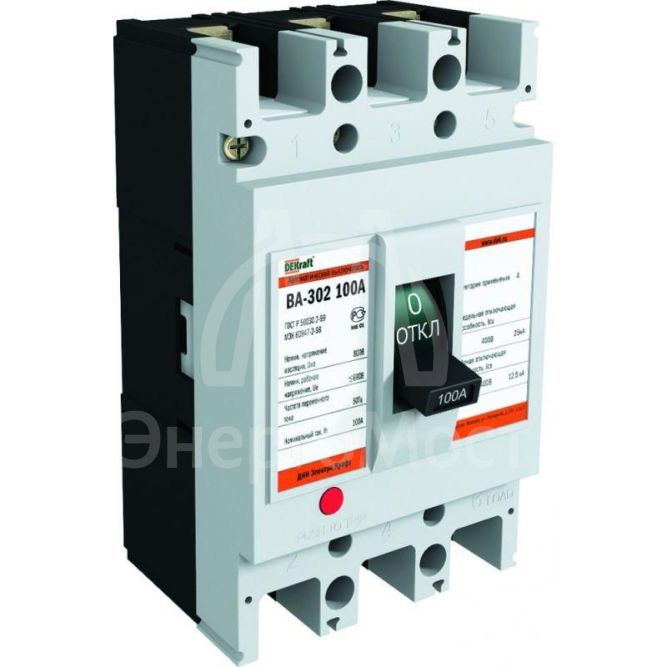 Выключатель автоматический 3п 80А 25кА ВА-302 SchE 21007DEK
