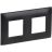 Рамка 2-м SKANDY SK-F02Bl черн. IEK SK-M22-K02