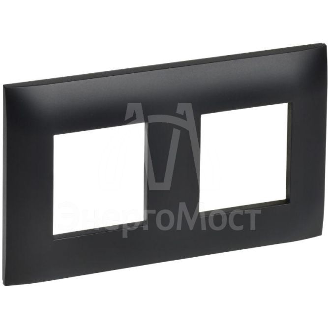 Рамка 2-м SKANDY SK-F02Bl черн. IEK SK-M22-K02