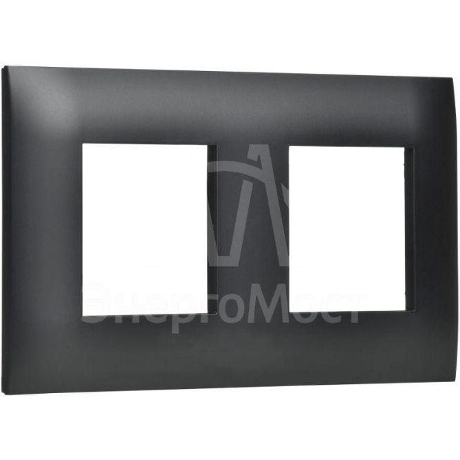Рамка 2-м SKANDY SK-F02Bl черн. IEK SK-M22-K02