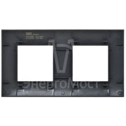 Рамка 2-м SKANDY SK-F02Bl черн. IEK SK-M22-K02