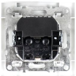 Розетка 1-м СП Минск 16А IP20 с заземл. защ. шторки с 2-мя заряд. устройствами USB 2.1А бел. EKF ERR16-028-100-2USB