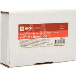 Сжим ответвительный У-731М (4-10/1.5-10кв.мм) (орех) StreamLine розн. стикер EKF y731m-r