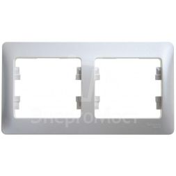 Рамка 2-м Glossa горизонт. перламутр SchE GSL000602
