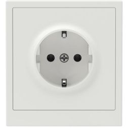 Розетка силовая KANT 2P+E без шторки бел. песок DKC 7010033