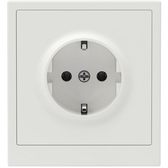 Розетка силовая KANT 2P+E без шторки бел. песок DKC 7010033