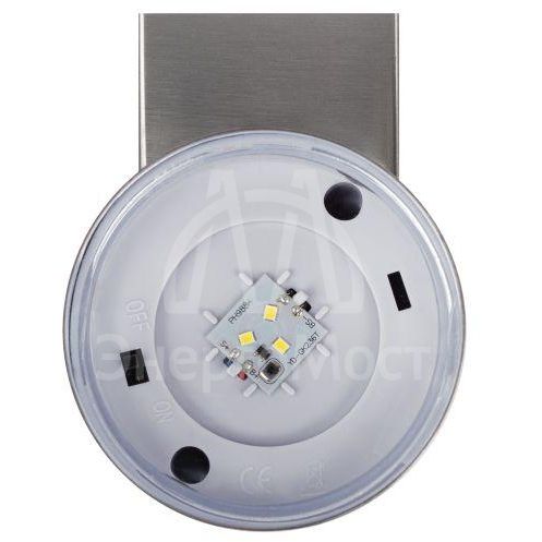 Светильник светодиодный ERAFS012-03 &amp;quot;Статус&amp;quot; 3LED уличный настенный на солнечн. батарее Эра Б0057594