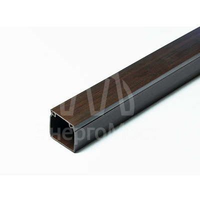 Кабель-канал 25х25 L2000 пластик с двойным замком венге УралПак КК-4825025-060