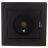 Розетка телевизионная проходная TV СП Mira черн. бархат LEZARD 701-4242-129