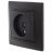 Розетка телевизионная проходная TV СП Mira черн. бархат LEZARD 701-4242-129