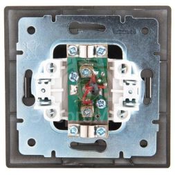 Розетка телевизионная проходная TV СП Mira черн. бархат LEZARD 701-4242-129