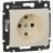 Механизм розетки 1-м СП Valena защ. шторки с заземл. сл. кость Leg 774321