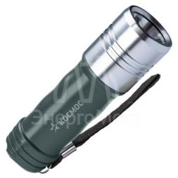 Фонарь ручной 3ВтLED 3xAAА корпус алюминий PC-ABS ремешок ручной КОСМОС KOS110B