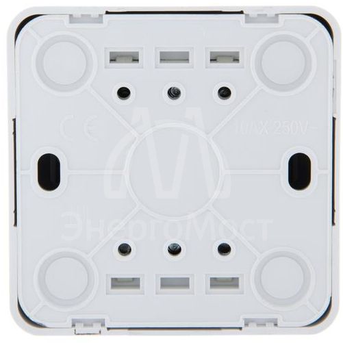 Выключатель проходной 2-кл. 2п ОП Viola 10А IP20 бел. LEZARD 751-0200-106