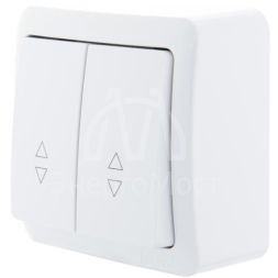 Выключатель проходной 2-кл. 2п ОП Viola 10А IP20 бел. LEZARD 751-0200-106