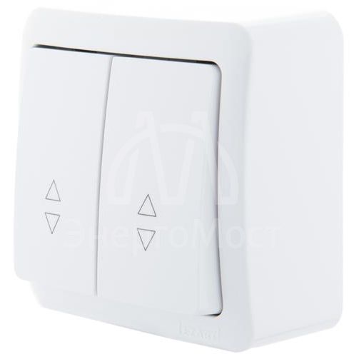 Выключатель проходной 2-кл. 2п ОП Viola 10А IP20 бел. LEZARD 751-0200-106