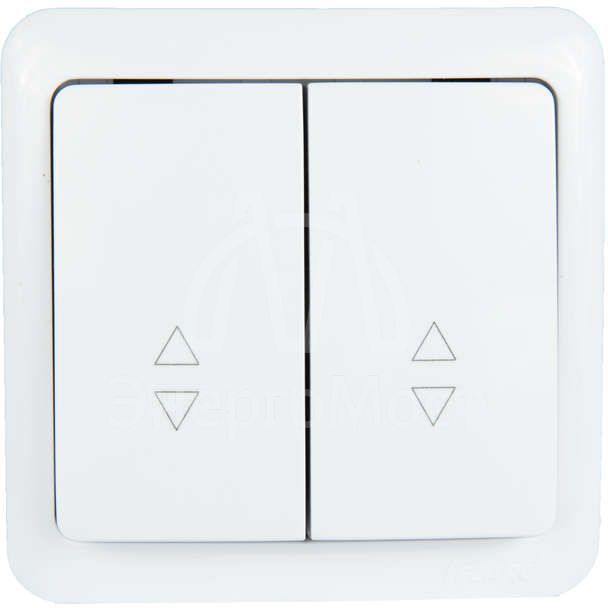 Выключатель проходной 2-кл. 2п ОП Viola 10А IP20 бел. LEZARD 751-0200-106