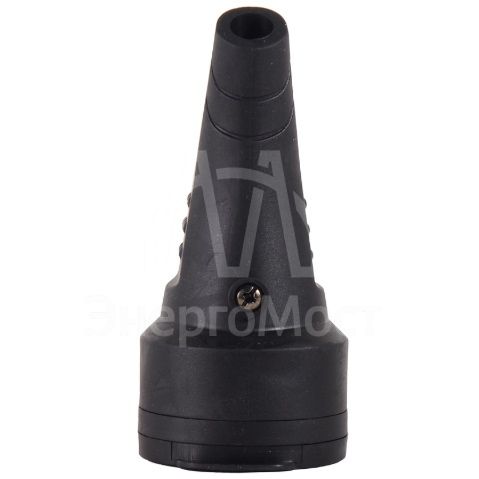 Розетка кабельная с крышкой с/з, каучук IP44 16А Вихрь