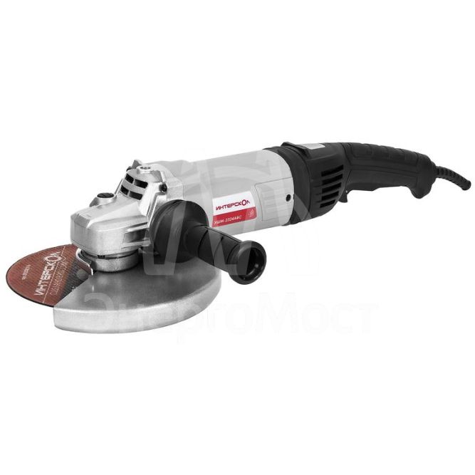 Машина шлифовальная угловая УШМ-2324АВС АВС КВАДРО антивибрационная система 2400Вт 38кг 6500об/мин. плавный пуск. ИНТЕРСКОЛ 832.0.4.40
