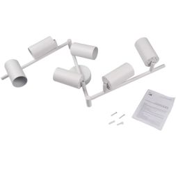 Светильник PCL-0606 6xGU10 IP20 230В WH настен./потолочн. декор. под лампу JazzWay 5066786