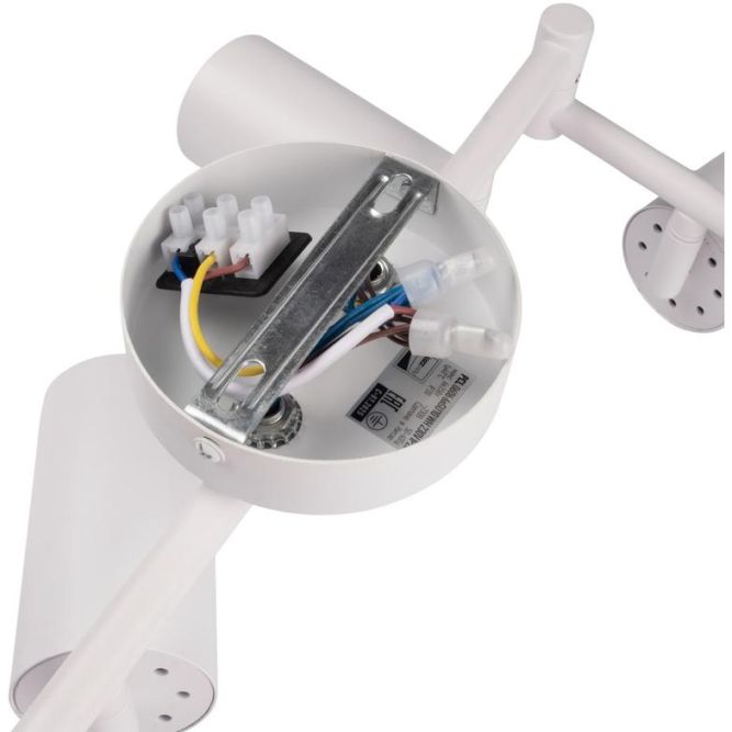 Светильник PCL-0606 6xGU10 IP20 230В WH настен./потолочн. декор. под лампу JazzWay 5066786