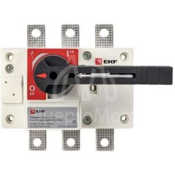 Рубильник-выключатель 3п 160А с рукояткой управления для прямой установки PowerSwitch PROxima EKF psds-160-3