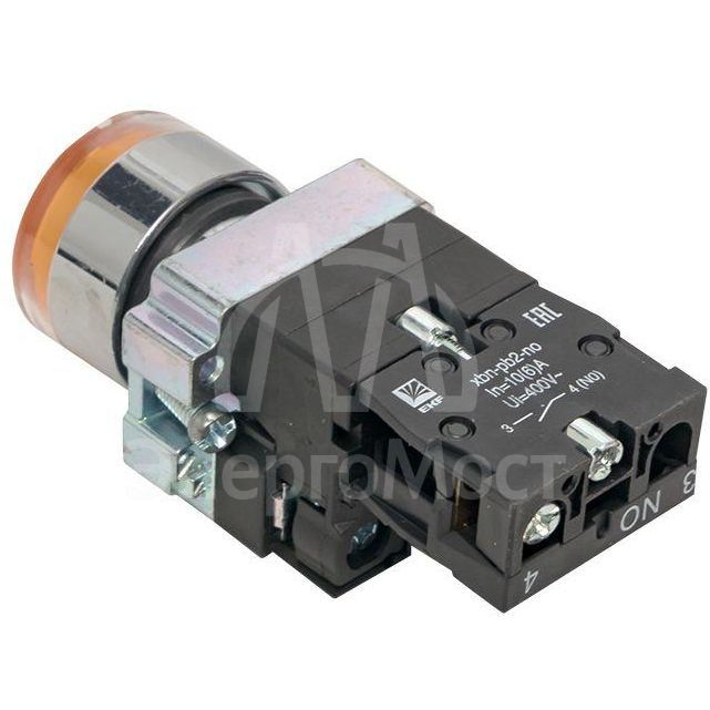 Кнопка BA51 с подстветкой 230В желт. NO PROxima EKF xb2-bw51-230