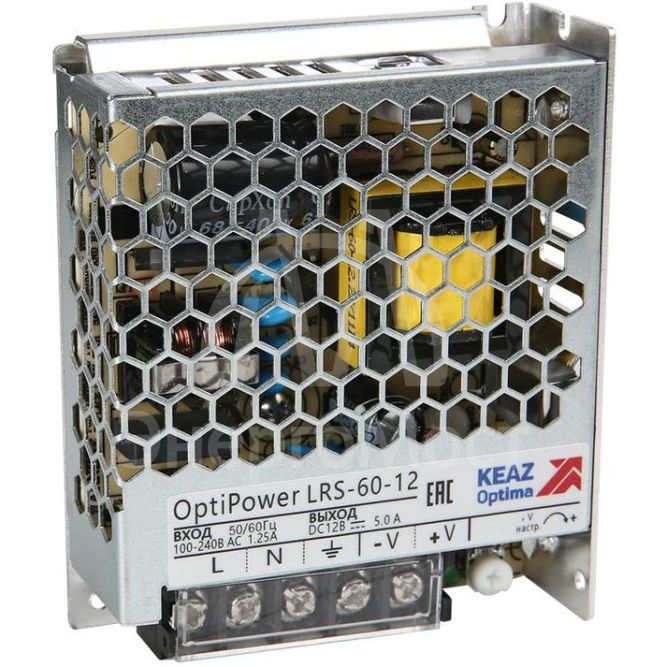 Блок питания панельный OptiPower LRS 60-24 2.5A КЭАЗ 328875