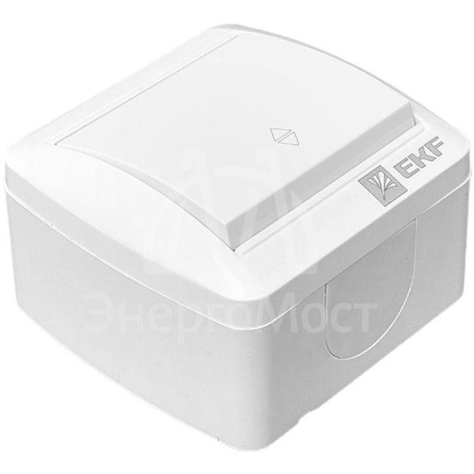 Переключатель проходной 1-кл ОП Владивосток 10А IP54 EKF EQR16-025-30-54