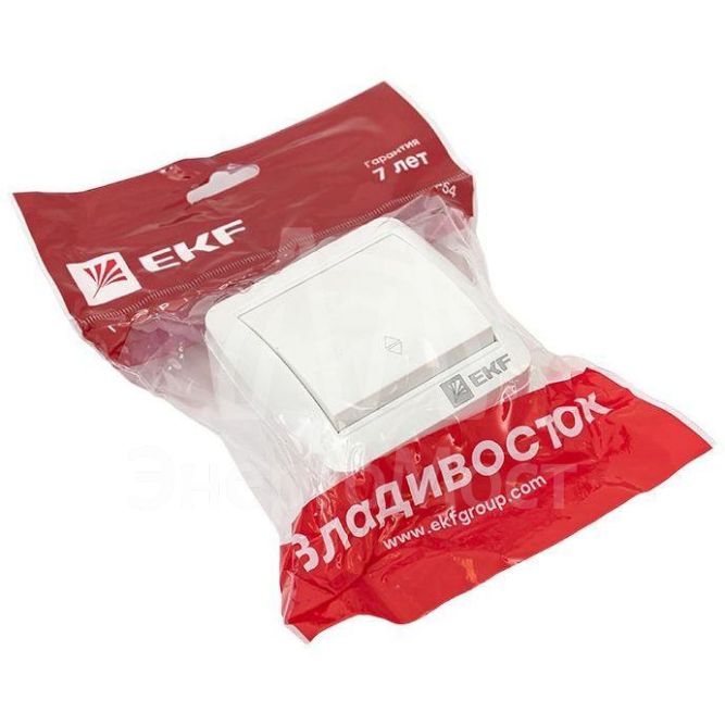 Переключатель проходной 1-кл ОП Владивосток 10А IP54 EKF EQR16-025-30-54