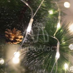 Гирлянда &amp;quot;Сеть&amp;quot; с контроллером 1.8х1.5м 180LED тепло-бел. прозр. провод 15Вт 220В IP20 NEON-NIGHT 215-135