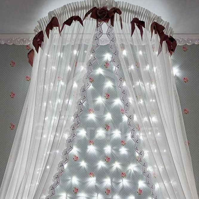 Гирлянда &amp;quot;Сеть&amp;quot; с контроллером 1.8х1.5м 180LED тепло-бел. прозр. провод 15Вт 220В IP20 NEON-NIGHT 215-135