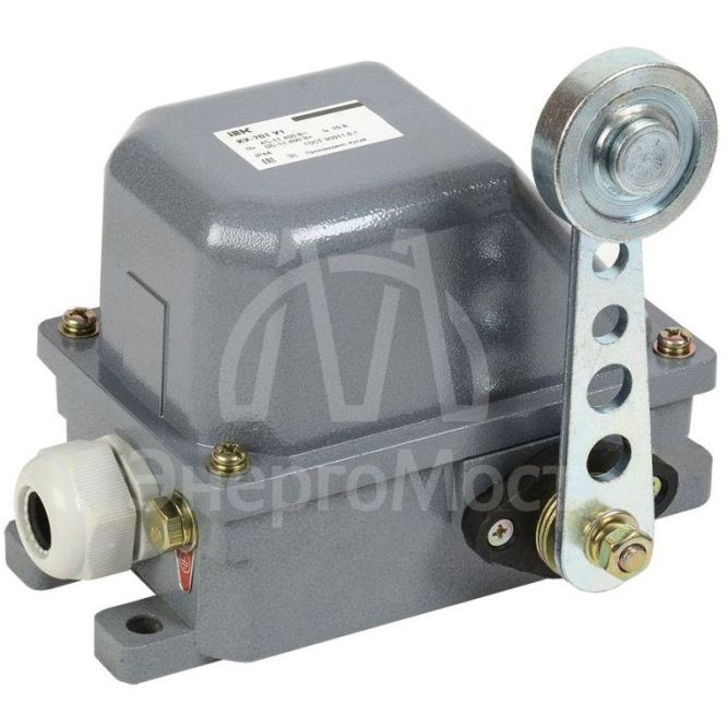 Выключатель концевой КУ-701 У1 рычаг с роликом 10А IP44 2 эл. цепи IEK KV-1-701-1