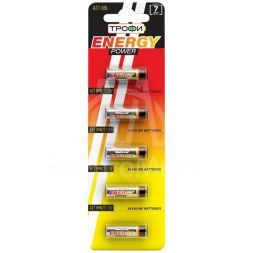 Элемент питания алкалиновый A27-5BL для пультов сигнализаций (блист.5шт) Трофи C0034939