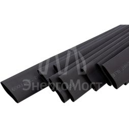 Трубка термоусаживаемая двухстенная клеевая 19.1/9.55мм (уп.10шт) по 1м черн. Rexant 26-2107