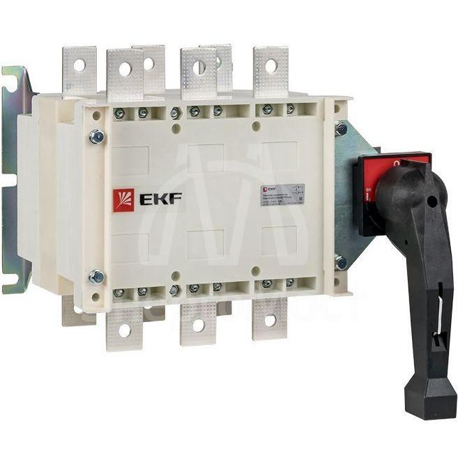 Рубильник-переключатель 3п 630А с рукояткой управления для прямой установки PowerSwitch PROxima EKF pscs-630-3