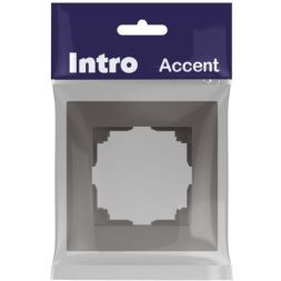Рамка 1-м СП Accent 6-501-09 титан Intro Б0063769