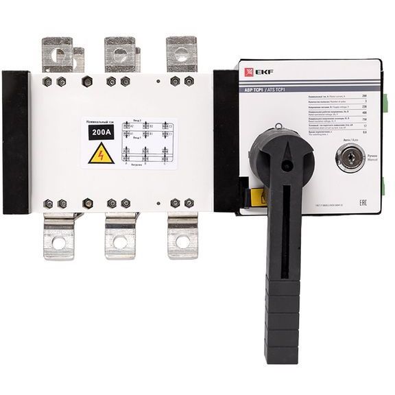 Устройство автоматического ввода резерва АВР 3п 200А 230В ТСР1 PROxima EKF ats-tsr1-200A-3p-pro