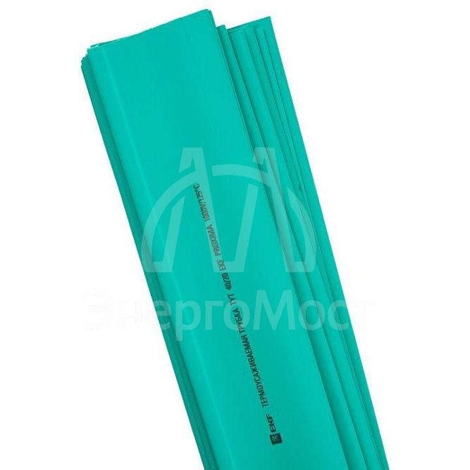 Трубка термоусадочная ТУТ нг 20/10 зел. 1м (уп.50шт) PROxima EKF tut-20-j-1m