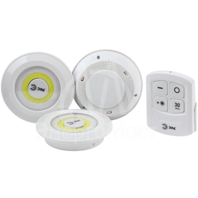 Фонарь светодиодный подсветка SB-511 пушлайт 6Вт (COB 3хAAA блистер 3шт+ИК пульт) бел. ЭРА Б0052315