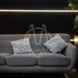 Шнур светодиодный гибкий неон Neon-Night SMD 8х16мм IP65 односторон. тепл. бел. 120 LED/м набор 10м (с компл.подключ.) Neon-Night 131-004