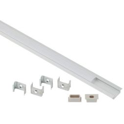 Комплект с врезным анодир. профилем с фланцем CAB251 21х6мм 2м 2206 Эра Б0039464