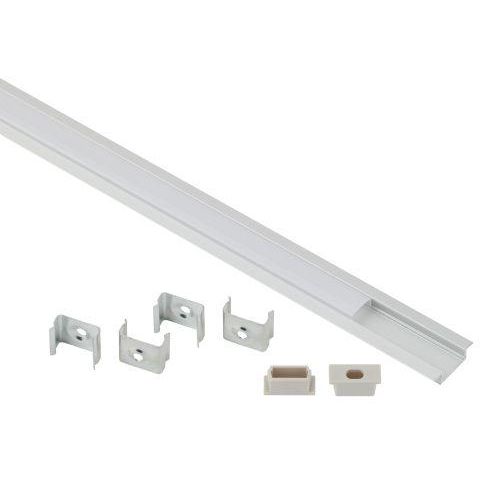 Комплект с врезным анодир. профилем с фланцем CAB251 21х6мм 2м 2206 Эра Б0039464