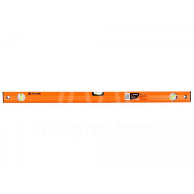 Уровень алюминиевый 1000мм фрезерованный 3 глазка Вихрь 73/11/4/4