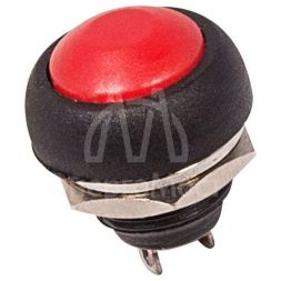 Выключатель-кнопка 250В 1А (2с) (ON)-OFF Б/Фикс красн. Micro (PBS-33В) Rexant 36-3050