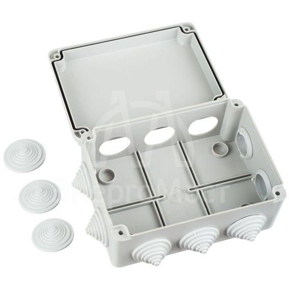 Коробка распаячная ОП 150х110х70 IP55 KM41242 (10 каб.ввод.) IEK UKO10-150-110-070-K41-55