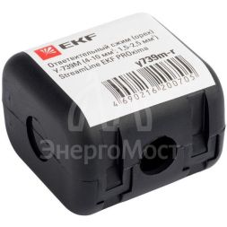 Сжим ответвительный У-739М (4-10/1.5-2.5кв.мм) (орех) StreamLine розн. стикер EKF y739m-r