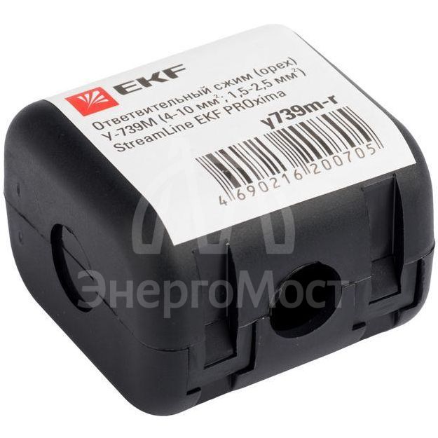 Сжим ответвительный У-739М (4-10/1.5-2.5кв.мм) (орех) StreamLine розн. стикер EKF y739m-r